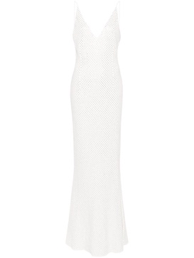 crystal embellished sleeveless dress