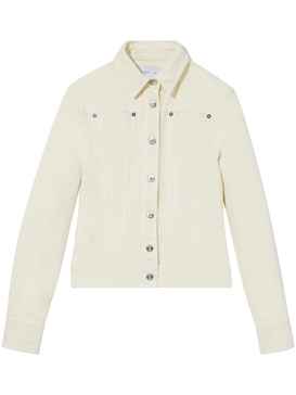 buttoned panelled denim jacket