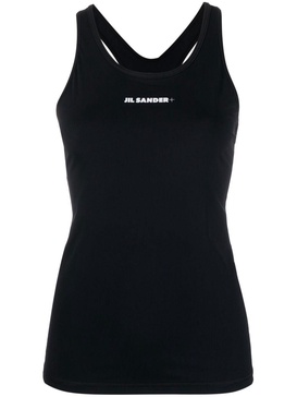 logo-print tank top