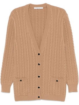 cable-knit cardigan