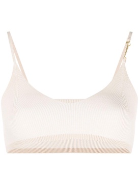 Pralu logo-plaque bralette top