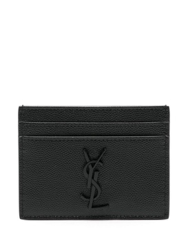 Cassandre-logo leather cardholder