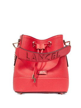 leather mini bucket bag