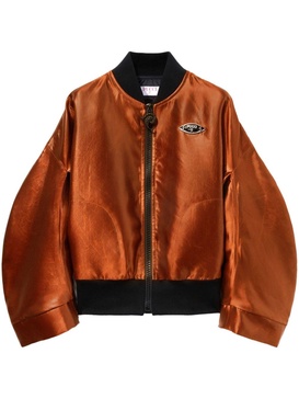 logo-plaque bomber jacket