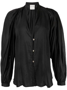 semi-sheer blouse