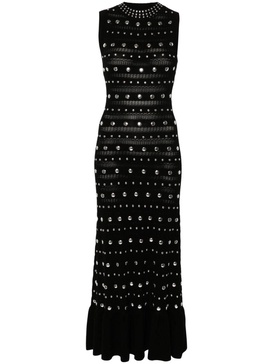 stud-embellished maxi dress 