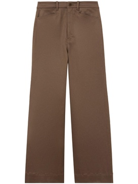 wide-leg cropped trousers