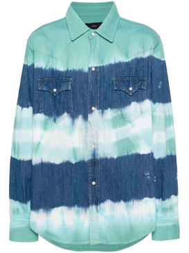 tie-dye print cotton shirt 