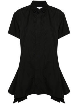 asymmetric pleated minidress