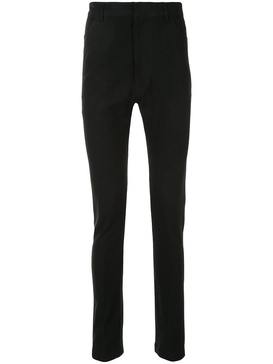 high-waisted skinny trousers