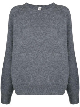 crew-neck wool jumper