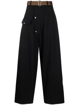 wide-leg cargo trousers