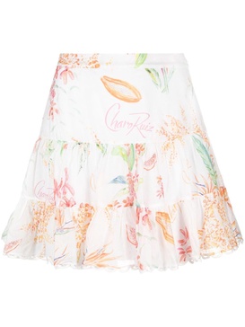 Argy floral-print miniskirt