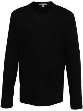 long-sleeve cotton T-shirt