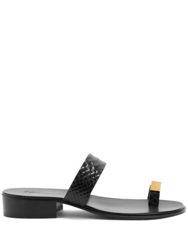 Bardack snakeskin-effect sandals