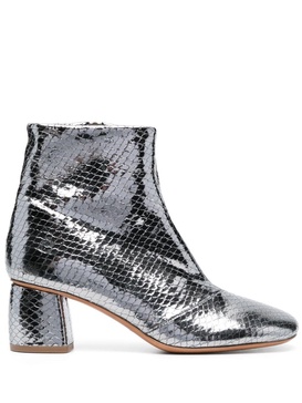 Forte_Forte Python Print Anckle Boots Shoes