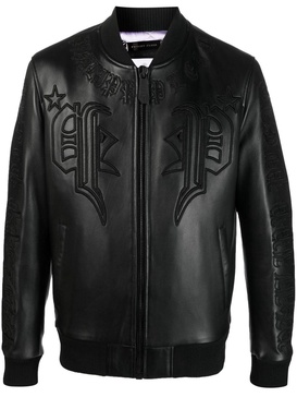 leather bomber jacket