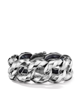 sterling silver Cable Edge Curb Chain bracelet