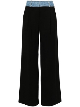 Deconstruct wide-leg trousers