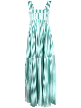 stripe-print maxi dress