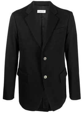 single-breasted wool blazer