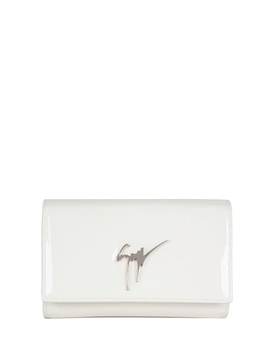 Cleopatra patent-leather clutch