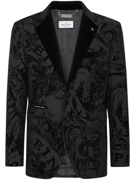 graphic-print blazer 