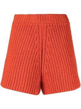 chunky-knit shorts