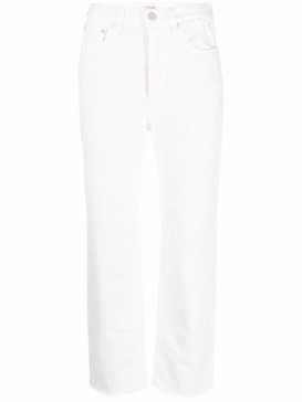 cropped straight-leg jeans