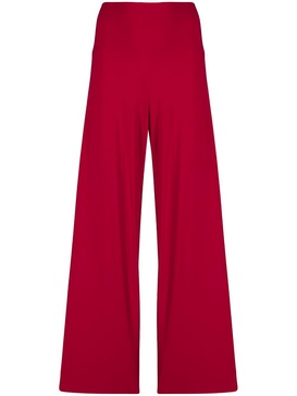 wide-leg flared trousers