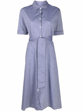 tie-waist cotton dress