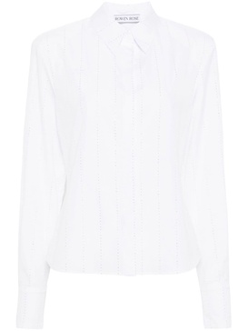 crystal-embellished cotton shirt