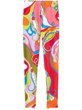 orchidee-print leggings