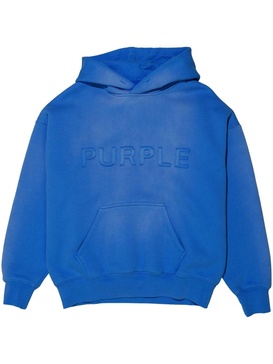 logo-appliqué cotton hoodie