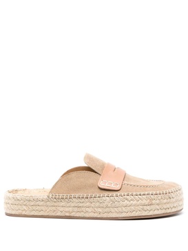 slip-on leather espadrilles