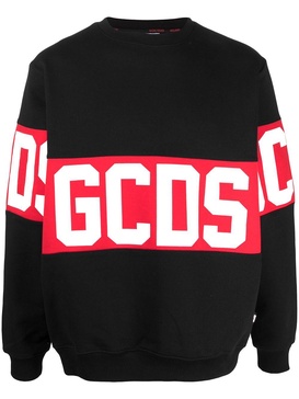 Large logo print jumper