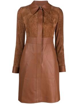 Vicuna belted minidress