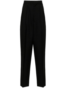 pleated tailored trousers