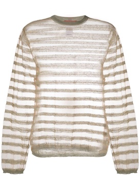 semi-sheer long-sleeved sweater