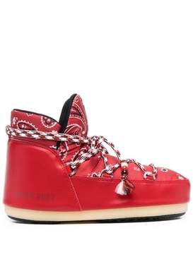 x Moon Boot bandana-print snow boots