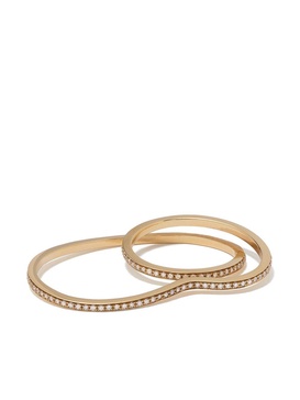 18kt yellow gold Ligne Femi Diamant ring