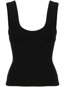 embossed-logo tank top