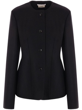 buttoned long-sleeve blazer