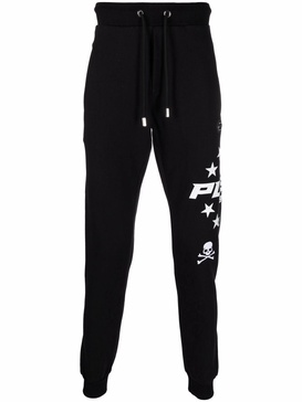 logo drawstring track pants