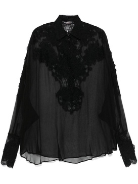 floral-lace blouse