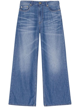 mid-rise wide-leg jeans