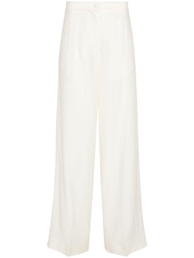 mid-rise organza palazzo pants