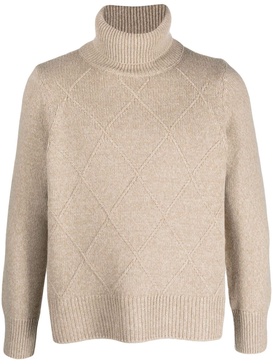 roll-neck knitted jumper