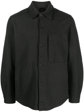 blend-effect wool shirt