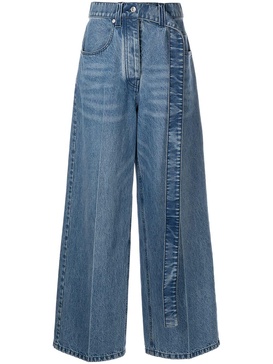 high-waisted wide leg jeans